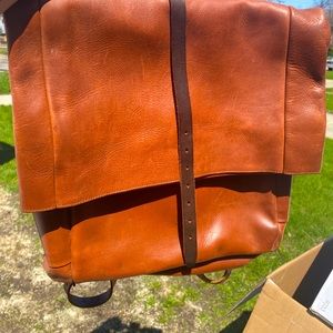 Whipping + Post Vintage Leather Backpack Tote